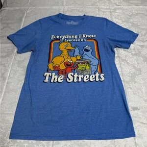 Sesame Street Blue Short Sleeve Tee
